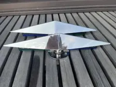 ホイールマーカー　17.5 土台 鏡面ステンレス 【17.5インチ】 ホイールマーカーステー 2枚セット