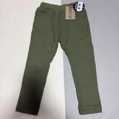 新品タグ付き　F.O.KIDS ハイテンションストレッチパンツ　カーキ　100のサムネイル