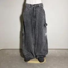 00s archive denim wide baggy pants y2kのサムネイル