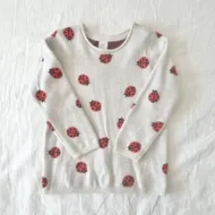 H&M［エイチアンドエム］てんとう虫柄ニット 2-3Y