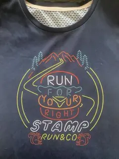 STAMP RUN&CO ネイビー ランニングシャツ