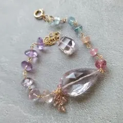 sale対象外 春は曙色のブレスレット アクアマリン