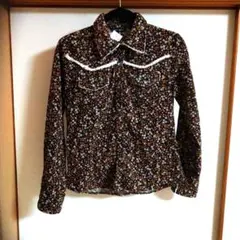 CORNEA LAKE 花柄長袖シャツ/ウエスタンシャツ/コーデュロイ