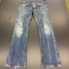 エドウィン　EDWIN　503 BLUE TRIP　フレア　デニムパンツ　34