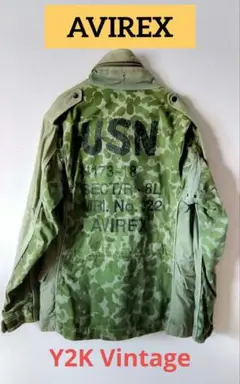 AVIREX M-65 vintage USN camo jacket 迷彩