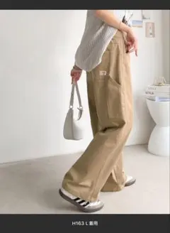 Lサイズ JaVa メンズライク ペインターツイル＆ワイドデニムパンツのサムネイル