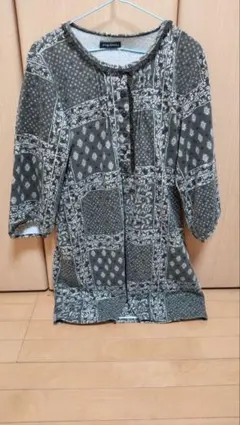 drug store's パッチワーク柄五分袖シャツ