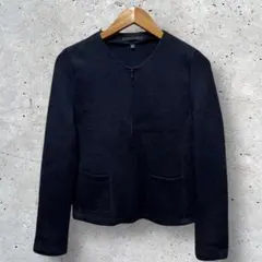 UNIQLO ツイードジャケット　ネイビー　【L】