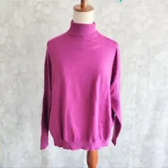 MAKELET LYON パープル タートルネック M