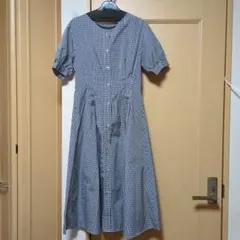 anySISギンガムチェック 半袖シャツワンピース