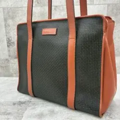 極美品 バリー トートバッグ 肩掛け A4収納 Bロゴ レザー ダークブラウン 極美品 バリー トートバッグ 肩掛け A4収納 Bロゴ レザー ダークブラウン