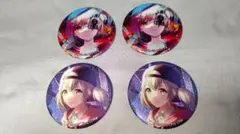 小豆沢こはね グリッター缶バッジ 4個セット 7A 8A