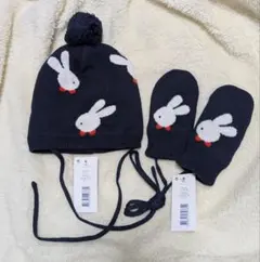 jacadi　ジャカディ　ニット帽・ミトンセット