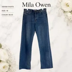 Mila Owen ミラオーウェン ボタンフライ セミフレアデニム カットオフのサムネイル