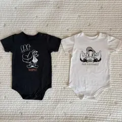 Disney Baby ロンパース 2枚セット　90 半袖ロンパース　ドナルドのサムネイル