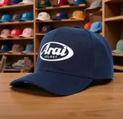 【新品未使用】Arai ベースボールキャップ　ネイビー　男女両用　サイズ調整可◎