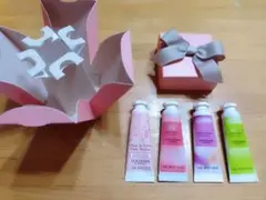 L'OCCITANE ハンドクリーム4本セット ギフトボックス付(新品/送料込)