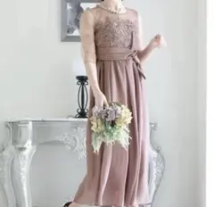 ★GWセール★POURVOUS オケージョンドレス モーヴピンク 結婚式