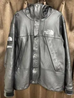 THE NORTH FACE × Supreme レザー マウンテンパーカー 黒