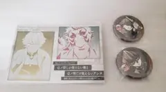 鬼滅の刃　ユーフォーテーブルダイニング　メタリックポスカ　缶バッジ　獪岳、善逸