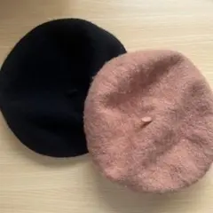 ベレー帽　ブラック　ブラウン　CHU XXX