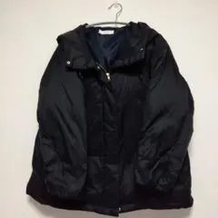 グローバルワーク　エアリュクシュダウンフードブルゾン　ネイビー　Мサイズ