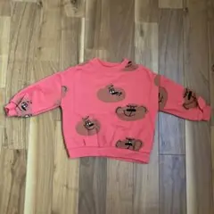 ZARA 動物顔柄 ピンク トレーナー 3歳