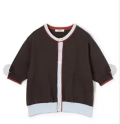 【美品】MACPHEEドライコットン ハーフスリーブカーディガンのサムネイル