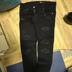 黒スキニー デニム