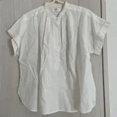 コットンホワイト半袖シャツ　UNIQLO