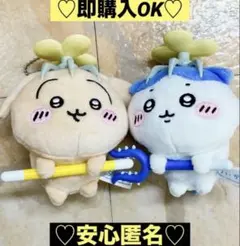 【新品❤️未使用】ちいかわ討伐マスコットキーホルダー⭐️アニメぬいぐるみ2種セット