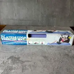 ヨガマット ピラティス エクササイズマット 173×60cm パープル 0722のサムネイル