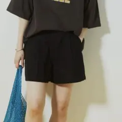 【新品未使用】黒 ウエストゴム ショートパンツ
