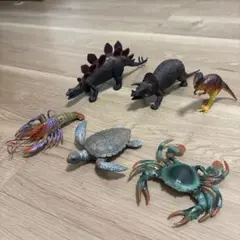 恐竜・海洋生物フィギュア 6体セット