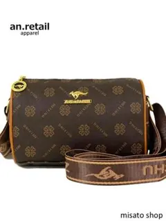 ★レディース ソフト ショルダー クロスボディ ショルダーバッグ ブラウンカラー