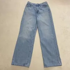 UNIQLO ワイドストレートジーンズ 25