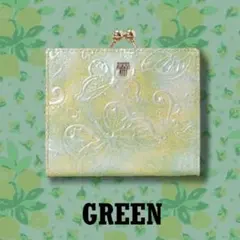 【新品同様】ANNA SUI アナスイ パピヨン エナメル二つ折りがま口財布