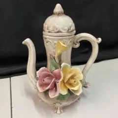 アンティーク イタリア製 Capodimonte 陶器水差し　水差し約25cm