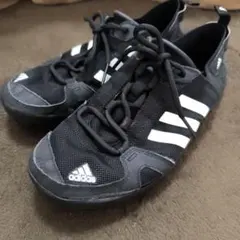 【ジャンク品】adidas マリンシューズ ブラック/ホワイト