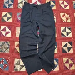 60s 50s ヴィンテージ　レーヨン　ギャバスラックス　ロカビリー　ナス紺 vintage レーヨンギャバ スラックス ギャバジン ナス紺