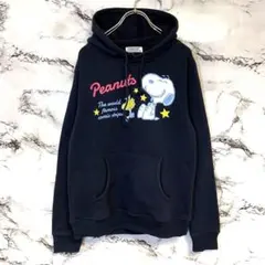 【SNOOPY】PEANUTS パーカー　(S) ネイビー　オシャレ❤︎
