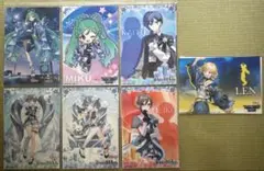 ガシャポン　クリアビジュポスター 初音ミク他　計7枚