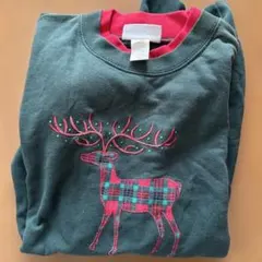 M.E. Sportswear 鹿刺繍 スウェット L