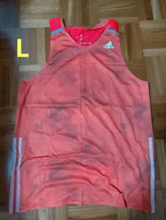 アディダス アディゼロ シングルレット　オレンジ