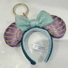 ディズニー リトルマーメイド アリエル カチューシャ キーチェーン キーホルダー