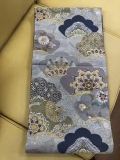 伝統的な袋帯 多色花柄　長尺5m