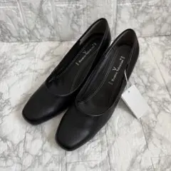 RomeoValentino ロメオバレンチノ 23.5 黒 ビジネス パンプス