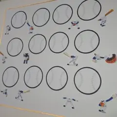 野球　ソフトボール★色紙・寄せ書き用シール12枚セット★卒業　引退　アルバム