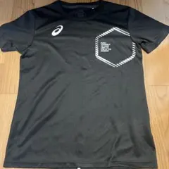 asics バレーボールシャツ 黒