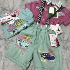NANA Disney カーズ　半袖Tシャツ　ズボン　セットアップ